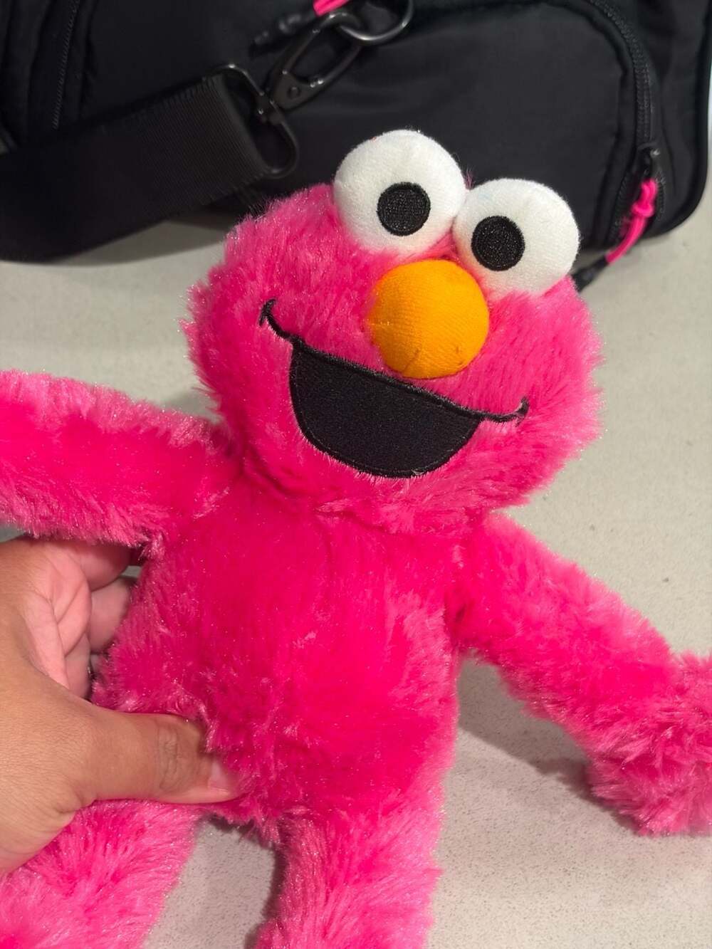 Sesame Street Pink Elmo Plush Stuffed Animal Toy